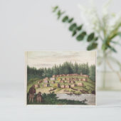 Indiaas kamp op het eiland Quadra Briefkaart (Staand voorkant)