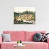 Indiaas kamp op het eiland Quadra Canvas Afdruk (Insitu (Woonkamer))