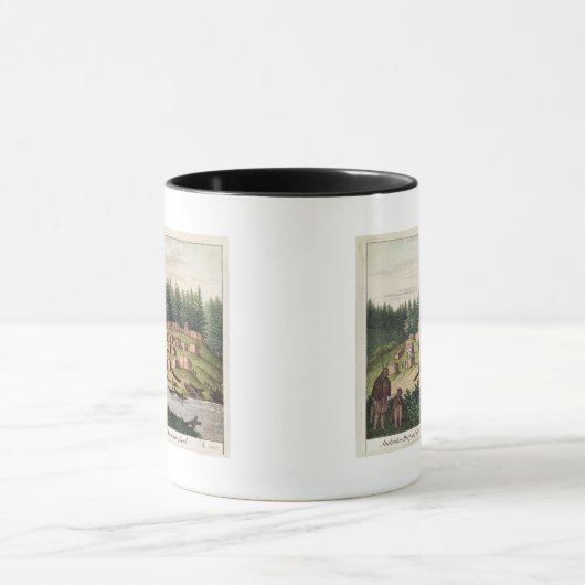 Indiaas kamp op het eiland Quadra Mok (Midden)