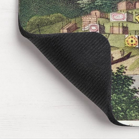 Indiaas kamp op het eiland Quadra Muismat (Hoek)