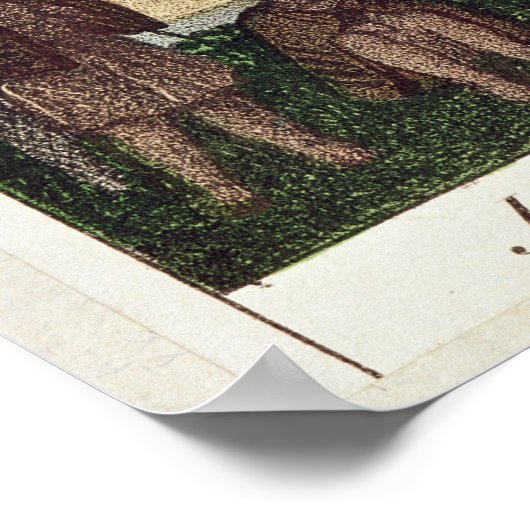 Indiaas kamp op het eiland Quadra Poster (Hoek)