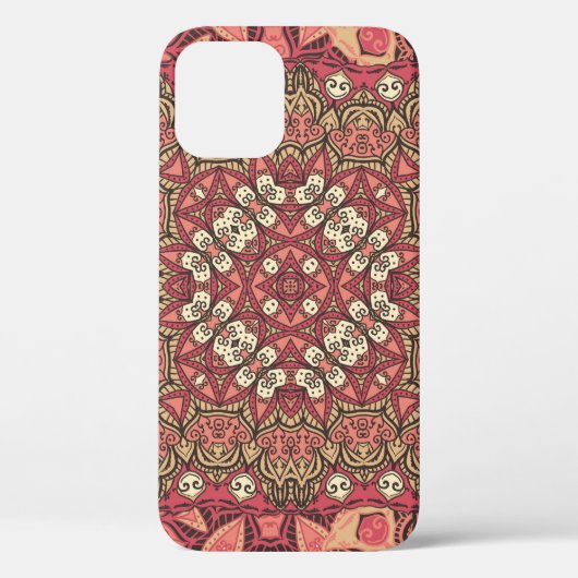 Indiaas medaillon, boho etnisch ornament Case-Mate iPhone case (Achterkant)