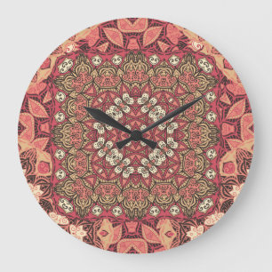 Indiaas medaillon, boho etnisch ornament grote klok
