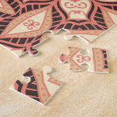 Indiaas medaillon, boho etnisch ornament legpuzzel (Zijkant)