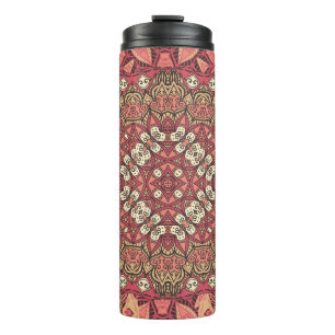 Indiaas medaillon, boho etnisch ornament thermosbeker