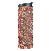 Indiaas medaillon, boho etnisch ornament thermosbeker (Gedraaid links)