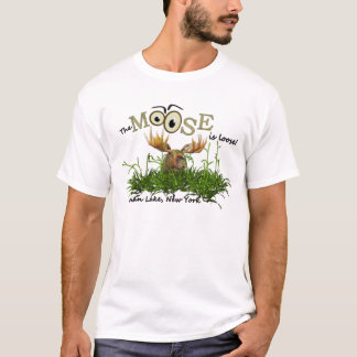 Indiaas meer, NY, "De Moose is los" shirt