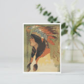  Indiaas meisje Briefkaart (Staand voorkant)