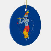 Indiaas meisje dat muziekinstrument speelt India Keramisch Ornament (Rechts)