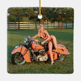 Indiaas meisje keramisch ornament