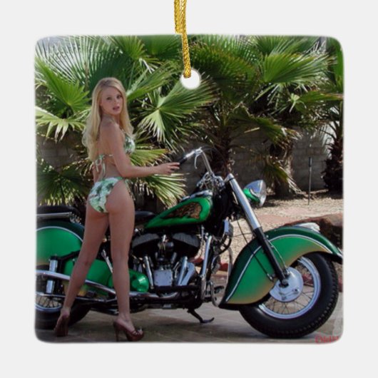 Indiaas meisje keramisch ornament (Voorkant)