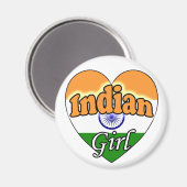 Indiaas meisje magneet (Voorkant / Achterkant)