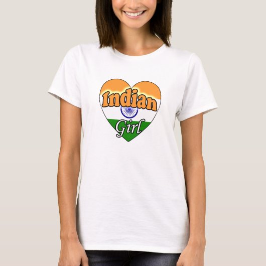 Indiaas meisje t-shirt (Voorkant)