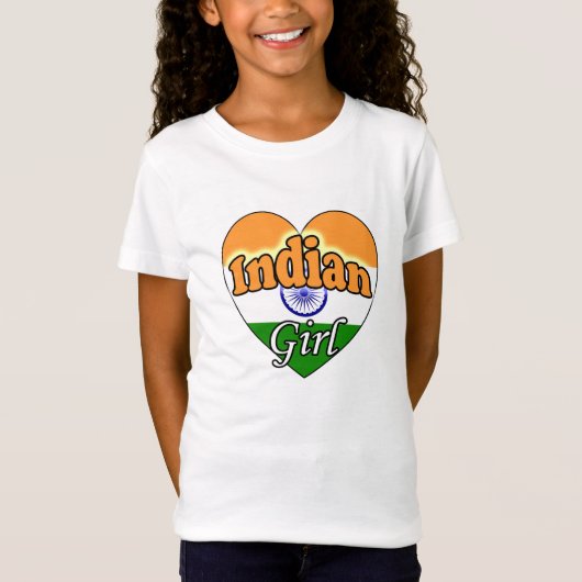 Indiaas meisje t-shirt (Voorkant)