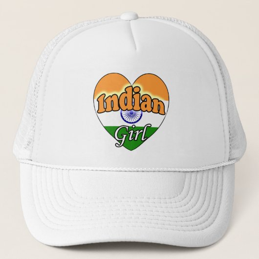 Indiaas meisje trucker pet (Voorkant)