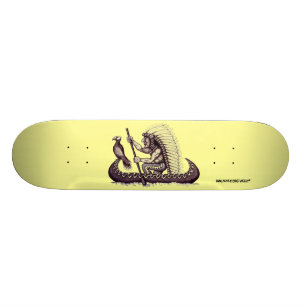 Indiaas met een coole skateboard voor grafische ku