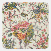 Indiaas model vierkante sticker (Voorkant)