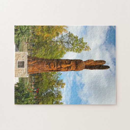 Indiaas Monument Winniepeg Canada. Legpuzzel (Horizontaal)