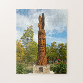 Indiaas monument Winniepeg Canada. Legpuzzel