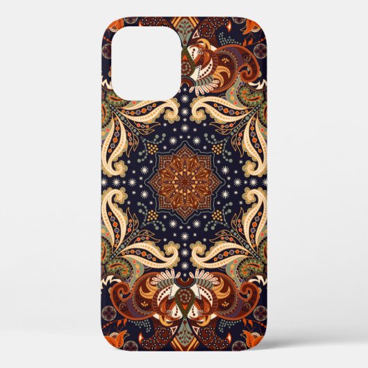 Indiaas naadloos sieraad.  symmetrische patter Case-Mate iPhone case (Achterkant)