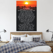 Indiaas nationaal gebed canvas afdruk (Insitu (Slaapkamer))