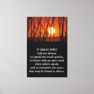 Indiaas nationaal gebed canvas afdruk