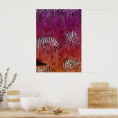 Indiaas Night Abstract Art Poster (Keuken)