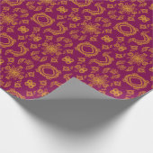 Indiaas ontwerp cadeaupapier (Hoek)