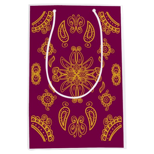 Indiaas ontwerp medium cadeauzakje (Voorkant)