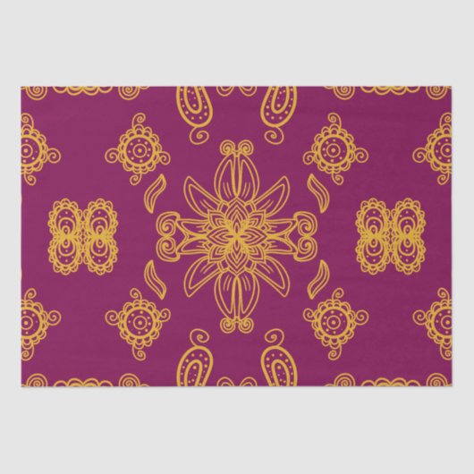 Indiaas ontwerp tissuepapier (Voorkant)