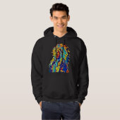 Indiaas opperbevelhebber rode wolken, kleurrijk hoodie (Voorkant volledig)