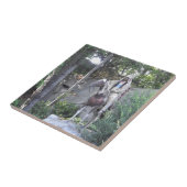 Indiaas opperhoofd met paard tegeltje (Zijkant)