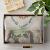  Indiaas opperkleurig ontcijferd Tissuepapier (Geschenk)