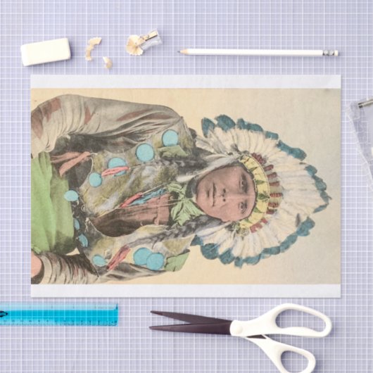 Indiaas opperkleurig ontcijferd Tissuepapier (Craft)