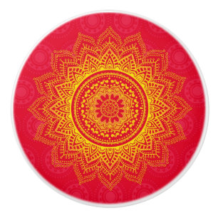 Indiaas ornament keramische knop