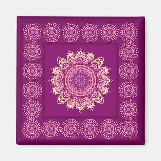Indiaas ornament magneet (Voorkant)
