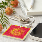 Indiaas ornament sleutelhanger (Voorkant Rechts)