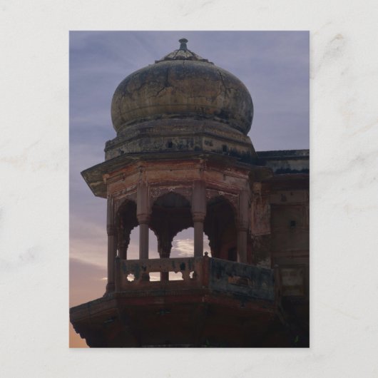 Indiaas palehoek briefkaart (Voorkant)