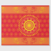 Indiaas patroon cadeaupapier (Vlak)