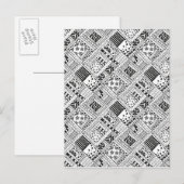 Indiaas patroon Doodle Briefkaart (Voorkant / Achterkant)