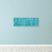 Indiaas Patroon (door William Morris) Canvas Afdruk (Insitu (Houten vloer))