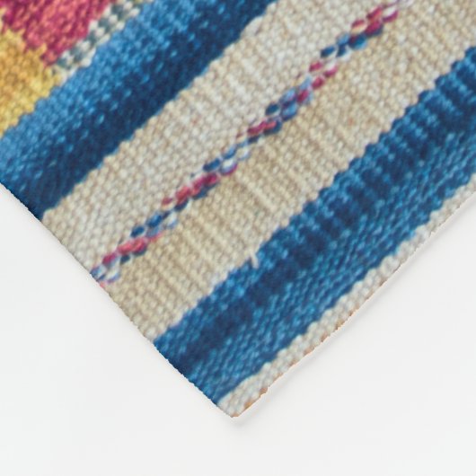 Indiaas patroon fleece deken (Hoek)