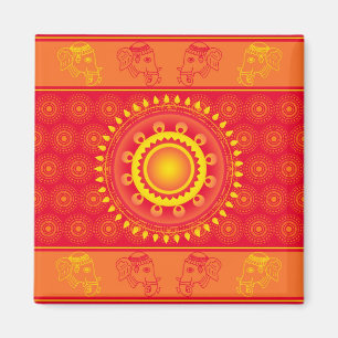 Indiaas patroon magneet