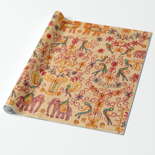 Indiaas patroon van fabricindian, stof, india, of cadeaupapier