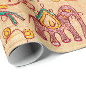 Indiaas patroon van fabricindian, stof, india, of cadeaupapier (Rol Hoek)