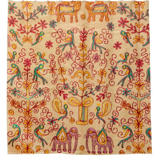 Indiaas patroon van fabricindian, stof, india, of douchegordijn (Voorkant)