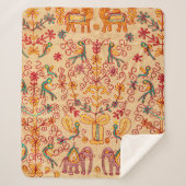 Indiaas patroon van fabricindian, stof, india, of sherpa deken (Voorkant)