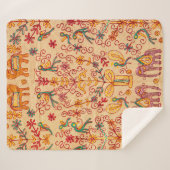 Indiaas patroon van fabricindian, stof, india, of sherpa deken (Voorkant (horizontaal))