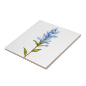 Indiaas penseel in blauw tegeltje (Zijkant)