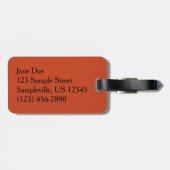 Indiaas penseel in Rocks bij Zion Bagagelabel (Achterkant horizontaal)